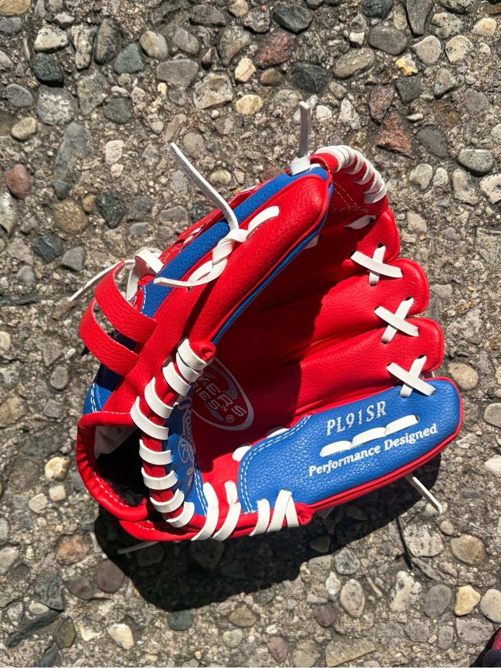 Rawlings Red and Blue Glove 9in